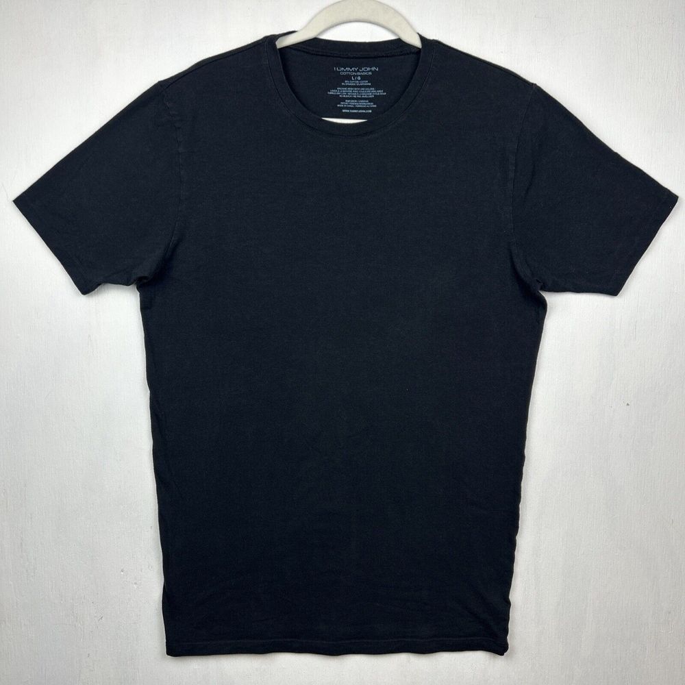 Tommy John Mens‎ Large Black Short Sleeve Undershirt